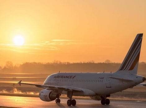 A photo of an aircraft from AirFrance