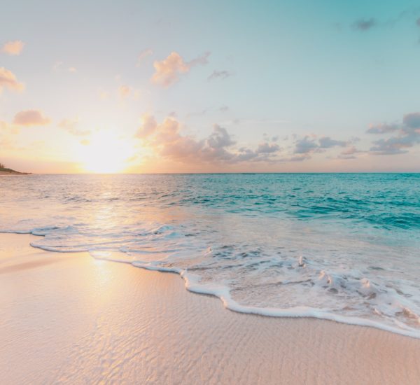 A photo of a white sand beach shore